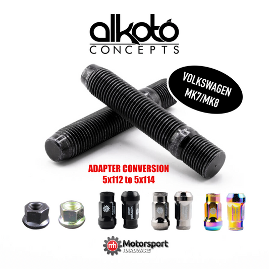 5x112 to 5x114 Adapter Stud Conversion Kit (VW - MK7/MK8)