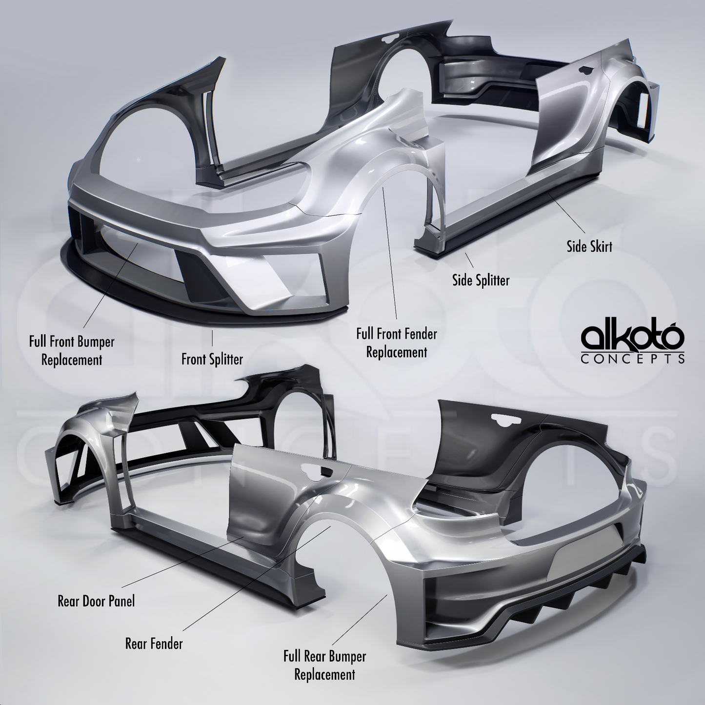 Alkoto Concepts VW MK6 Widebody Program